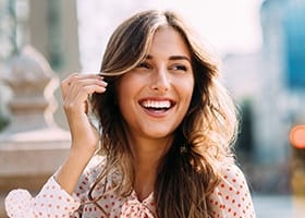 Young woman with gorgeous smile