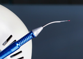 Closeup of a dental laser 