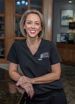 Dental hygienist and dental office administrator Stephanie