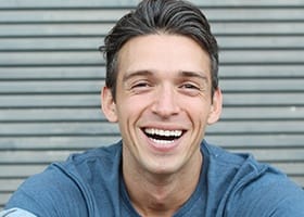 Young man with healthy smile