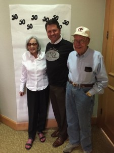 Gene Shultz, 92 years old, and Jane Shultz, 86 years old, have been patients for 15 years.