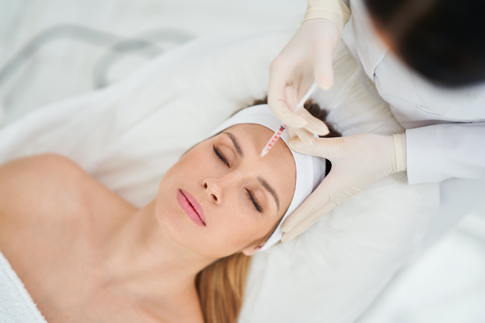 woman receiving Botox